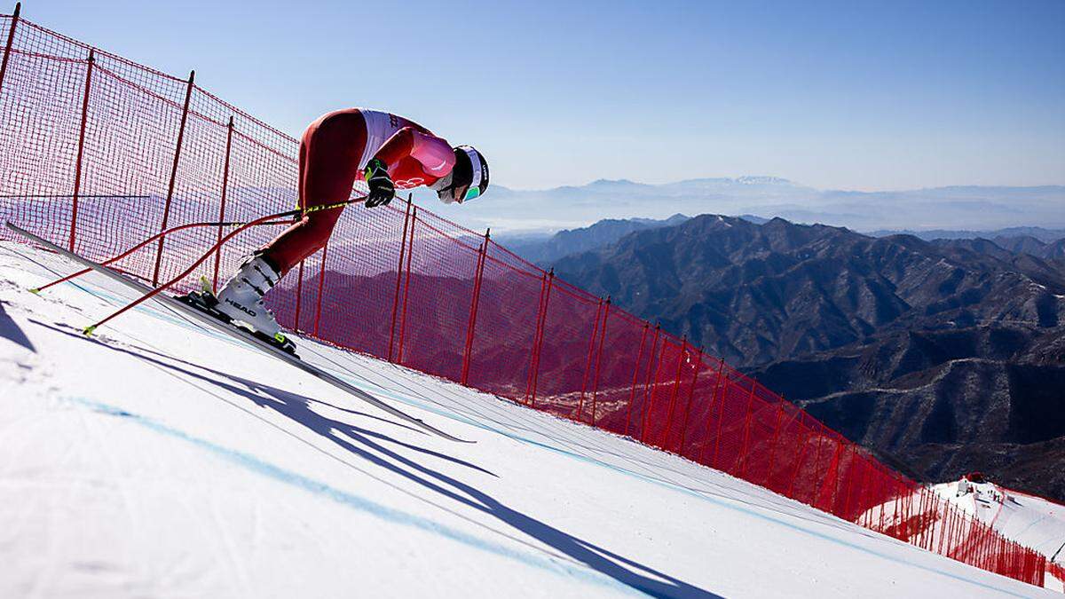 In Yanqing werden die alpinen Skirennen ausgetragen