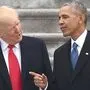 Donald Trump mit Barack Obama.