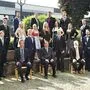 Die Bautechnik-Maturaklasse 10AHBTH mit Klassenvorstand Roland Thierrichter, Direktor Arno Martetschläger und Abteilungsvorstand Manfred Kerbler