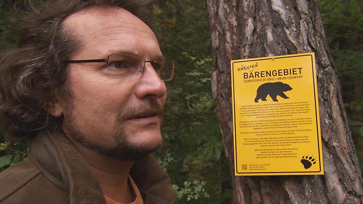 Bernhard Gutleb unterwegs im Bärengebiet