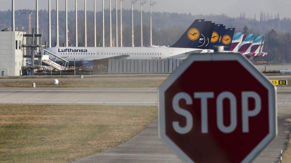 Auf den Flughäfen herrscht Stillstand, jetzt wird über Staatshilfen verhandelt