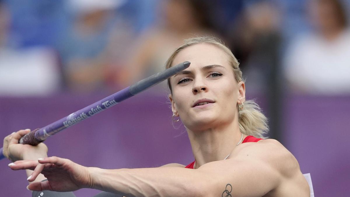 Victoria Hudson hat bei der Europa-Meisterschaft 2024 die Gold-Medaille im Speer-Wurf gewonnen