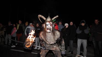 Der Krampuslauf in Arriach fand am Samstag statt