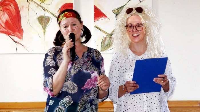 Beim Kindermaskenball der Frauenbewegung unter Obfrau Tünde Gruber...