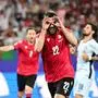 GELSENKIRCHEN,GERMANY,26.JUN.24 - SOCCER - UEFA EURO 2024, group stage, Georgia vs Portugal. Image shows the rejoicing of Georges Mikautadze (GEO).
Photo: GEPA pictures/ Witters/ Tim Groothuis - ATTENTION - COPYRIGHT FOR AUSTRIAN CLIENTS ONLY