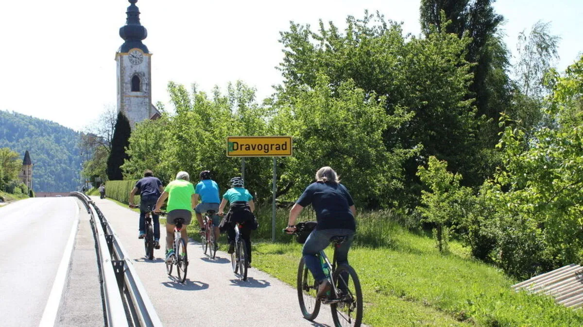 Von Lavamünd bis Dravograd ist der Radweg schon gut ausgebaut