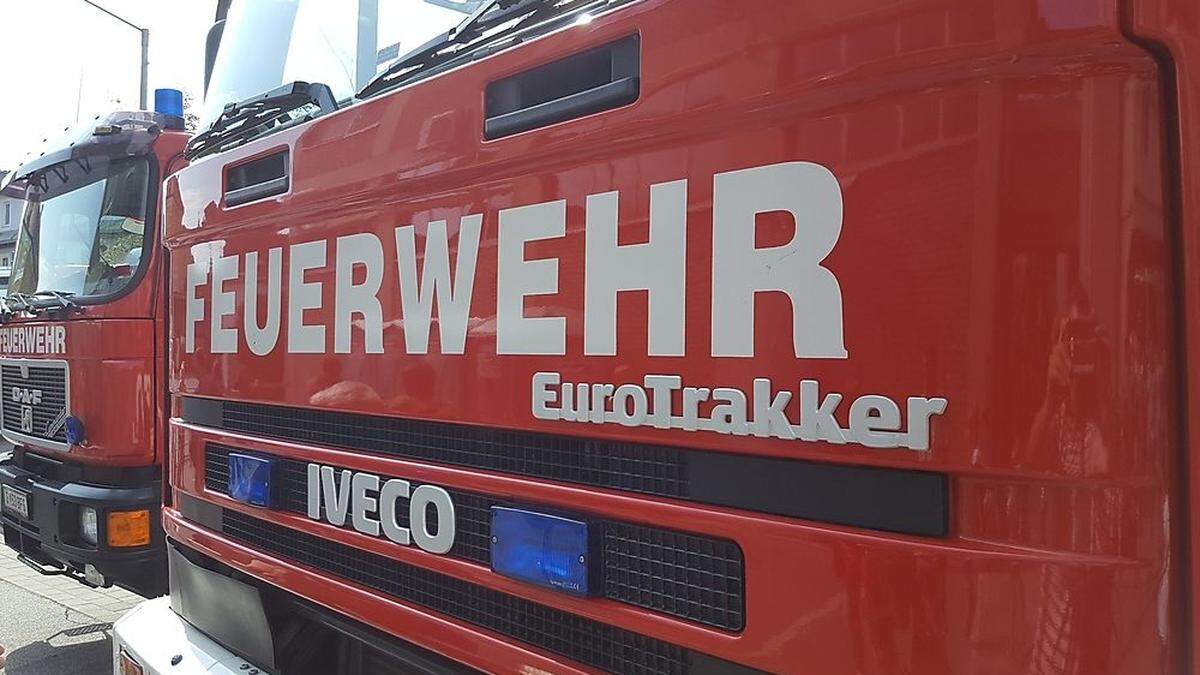 Die Feuerwehr musste mit zwei Fahrzeugen ausrücken