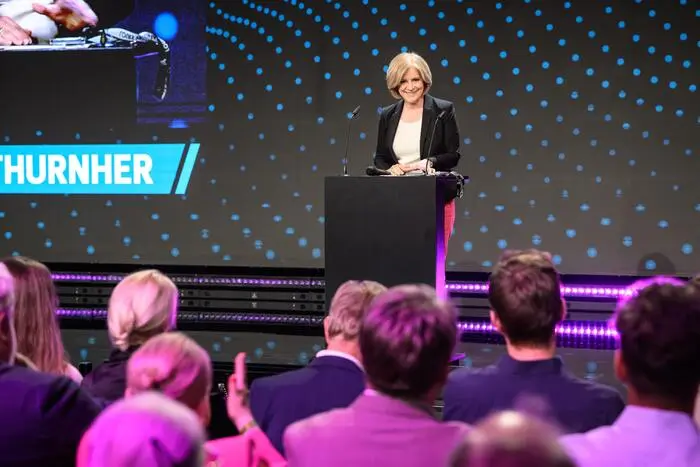ORF Generaldirektorin Ingrid Thurnher laudatierte die ausgezeichnete ORF-Redaktion und nahm zur Causa Prima Stellung. 