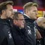 VIENNA,AUSTRIA,17.NOV.24 - SOCCER - UEFA Nations League, OEFB international match, Austria vs Slovenia. Image shows head Coach Ralf Rangnick (AUT) with his team.
Photo: GEPA pictures/ David Bitzan