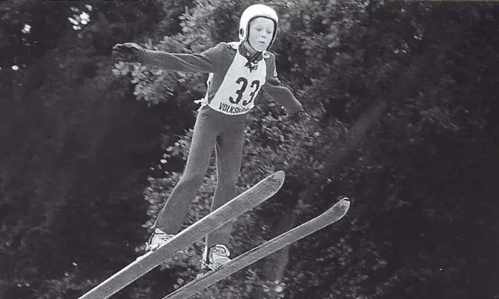 Andreas Goldberger von der 20-Meter-Schanze in Hinzenbach