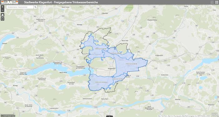 In den blauen Gebieten kann das Leitungswasser wieder getrunken werden, ohne es vorher abzukochen 