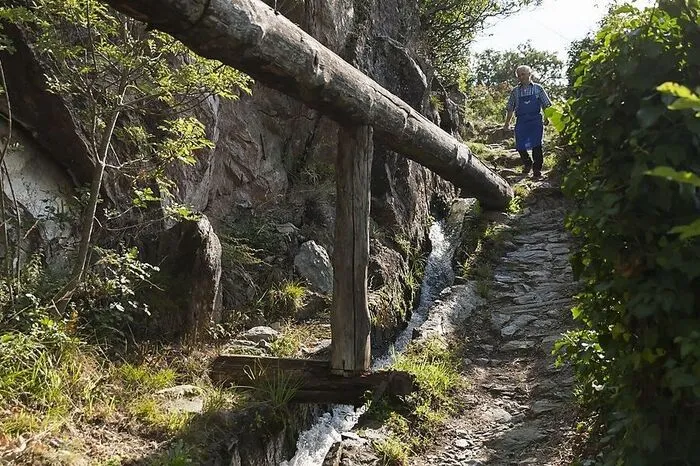 Zur Bewässerung von Wiesen und Feldern wurden schon vor Jahrhunderten eigene Kanäle, sogenannte "Waale" angelegt. Heute sind die eben verlaufenden Wege entlang des Wassers beliebte Spazierwege. 