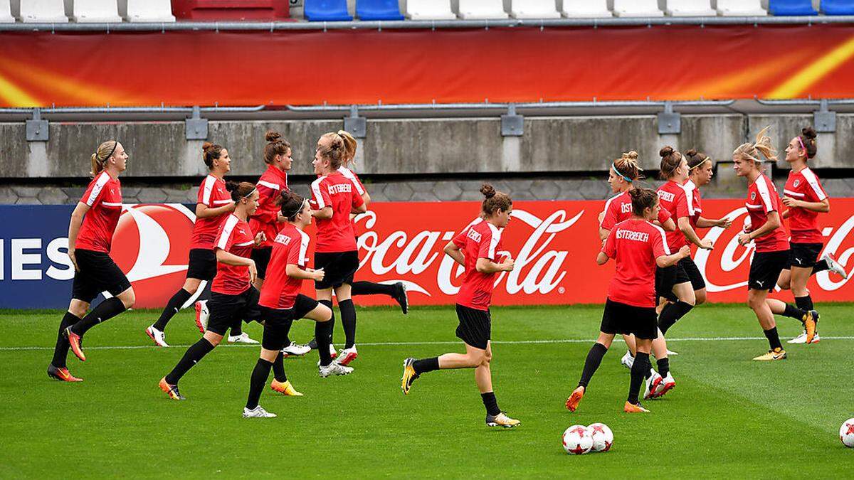 Österreichs Frauen-Nationalteam haben das Abschlusstraining bereits in Tilburg absolviert