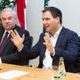 Sind von bundespolitischen Turbulenzen nicht unberührt geblieben: Landeshauptmann Schützenhöfer und Vize Schickhofer