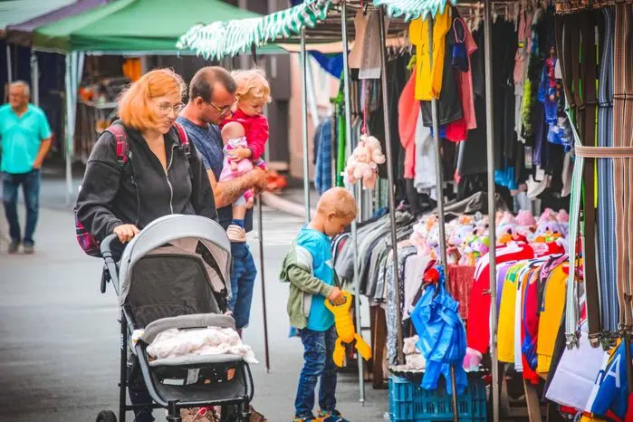 Entlang der Marktstraße gab es ein vielfältiges Angebot für Groß und Klein