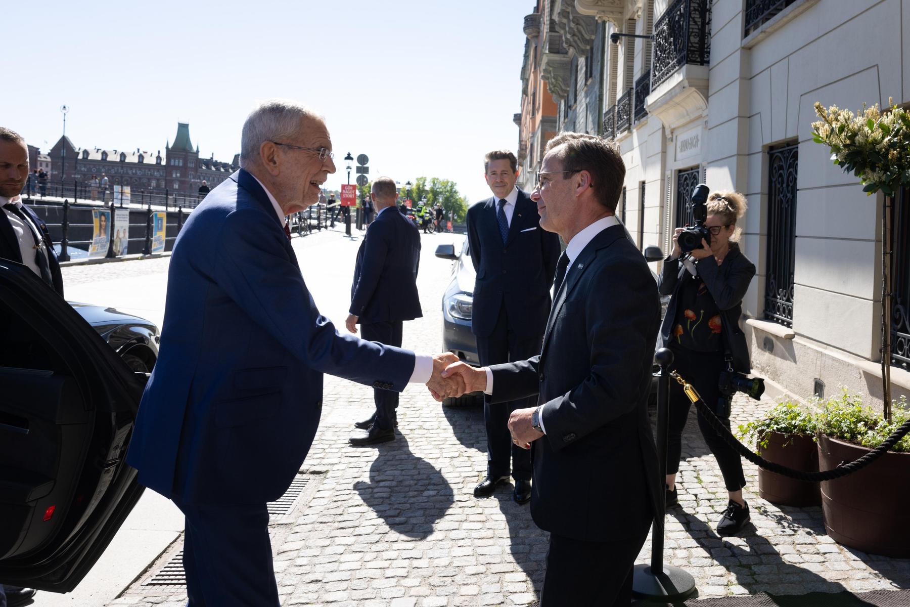 Arbeitsbesuch: Van der Bellen in Schweden: Treffen mit König Carl XVI. Gustaf