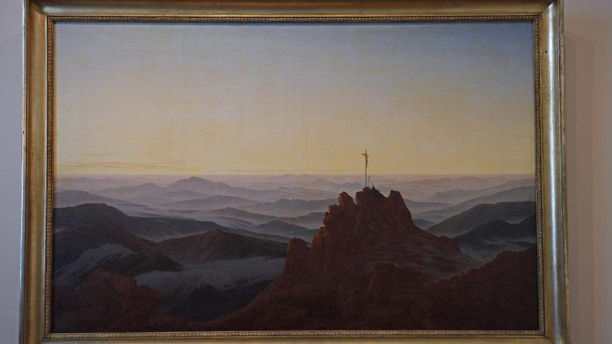 Das Gemälde Morgen im Riesengebirge von Caspar David Friedrich aus dem Jahr 1810