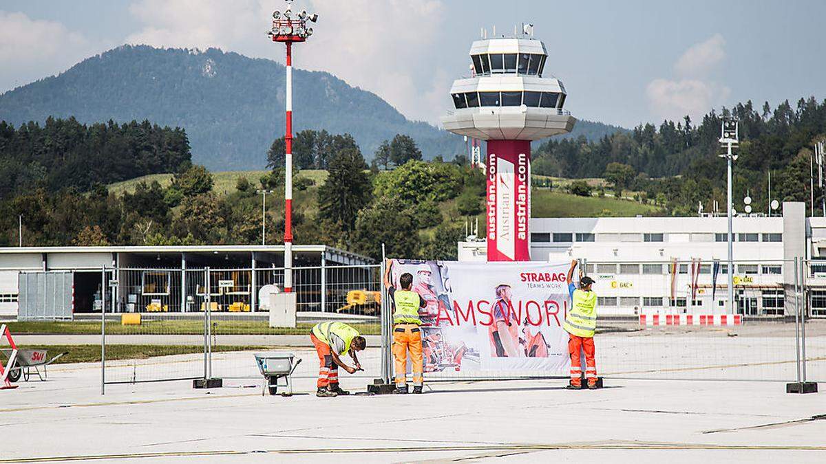 Sanierung am Flughafen Klagenfurt