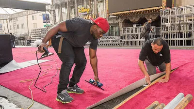 Der Rote Teppich für die Oscars wird ausgerollt