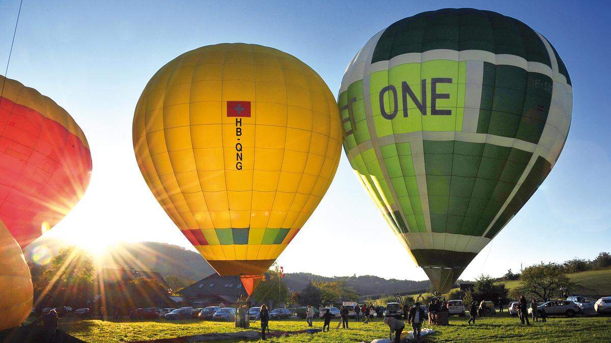 In der Oststeiermark treffen sich ab Sonntag wieder zahlreiche Heißluftballon-Fans