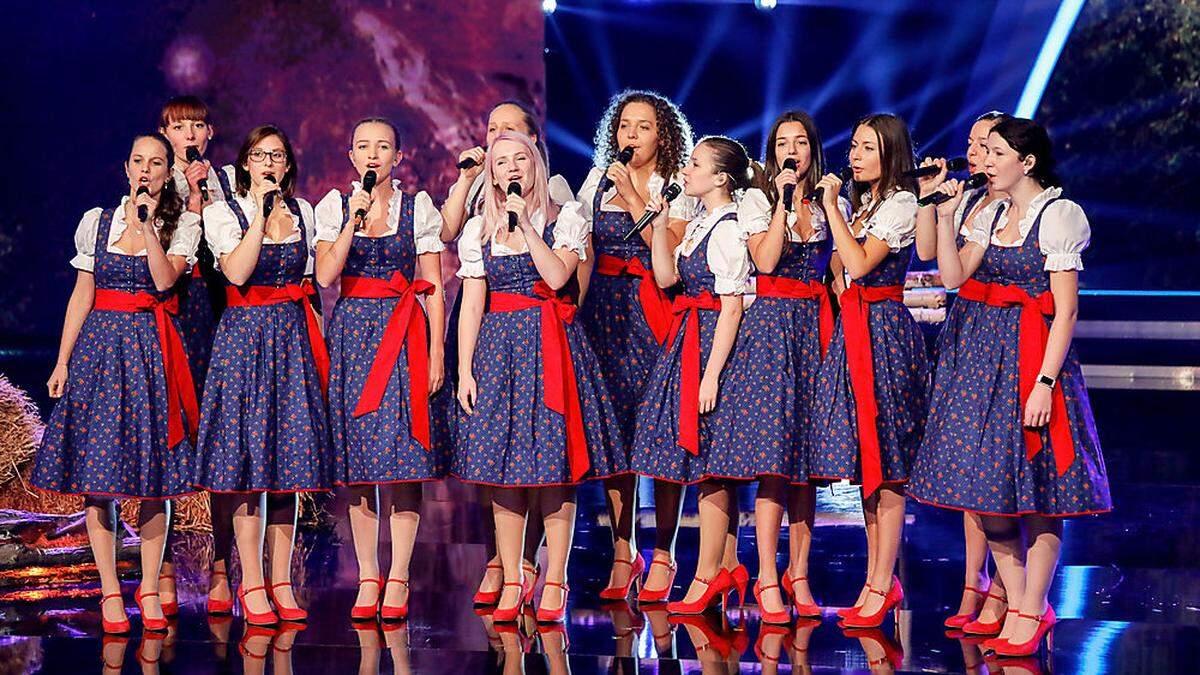 Young Roses am Freitagabend in der ORF-Show