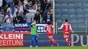 Ramiz Harakaté jubelte vor den Gästefans