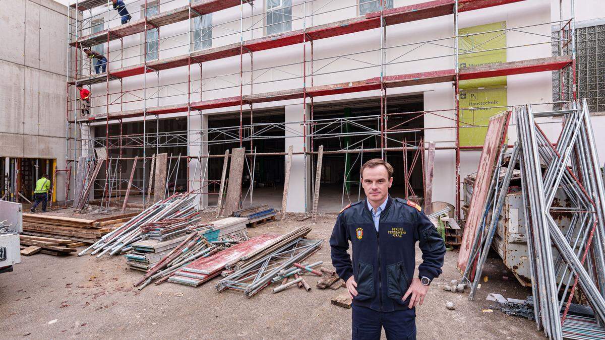 Gernot Ranftl ist bei der Grazer Berufsfeuerwehr für den geplanten Neubau der Feuerwache Ost und den Umzug ins Ausweichquartier am Messegelände zuständig. 