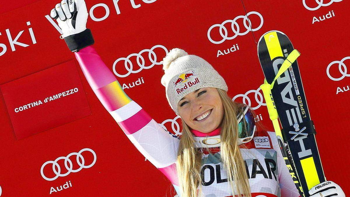 Eine strahlende Lindsey Vonn