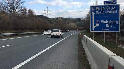 Die Fahrbahnsanierung zwischen Wolfsberg Süd und Nord sowie die Sanierung der Anschlussstelle Süd sind im Frühjahr 2017 geplant