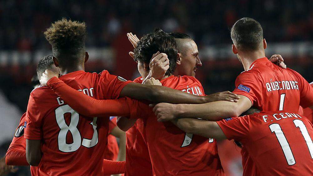 Benfica Lissabon will heute in Frankfurt ein 4:2 verteidigen