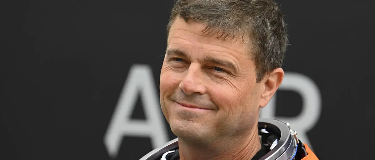 Reid Wiseman kurz vor dem Abflug ins All 