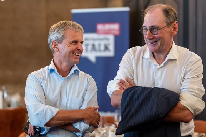 Friedrich Santner, Geschäftsführer des Messtechnik-Weltmarktführers Anton Paar und Martin Schaller, Generaldirektor der Raiffeisen Landesbank