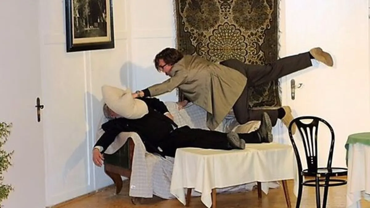 Reichlich turbulent ging es bei der Theateraufführung in Ratten zu