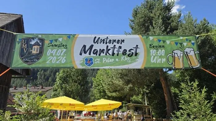 Ein besonderes Fest ging am Samstag in St. Peter am Kammersberg über die Bühne. Beim traditionellen Marktfest trafen sich Bewohner des oberen und unteren Marktes zum gemeinsamen Feiern.