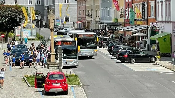 In Gmünd wird ein Konzept zur Verkehrsberuhigung auf dem Hauptplatz ausgearbeitet