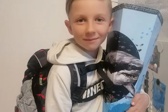 Luca Valentino Krabath freut sich auf eine spannende, lehrreiche Schulzeit in der Volksschule Gmünd