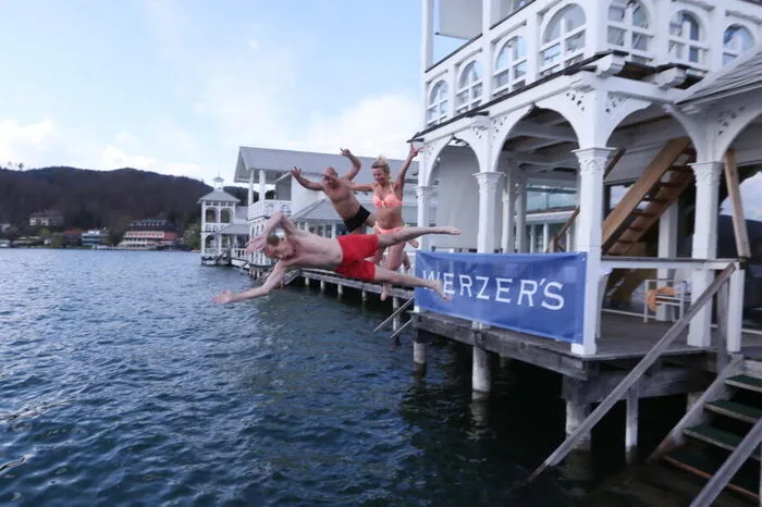 Werzer’s Saisonopening 2017 mit dem Wörthersee-Eröffnungssprung Heribert Kasper und Maria Lahr