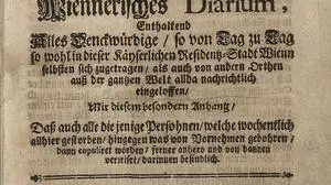 Die erste Ausgabe der Weiner Zeitung erschien am 8. August 1703.