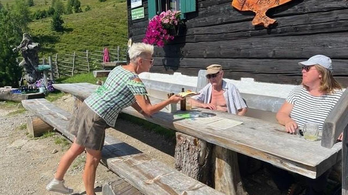 Bettina Reiter hat sich als Hüttenwirtin versucht