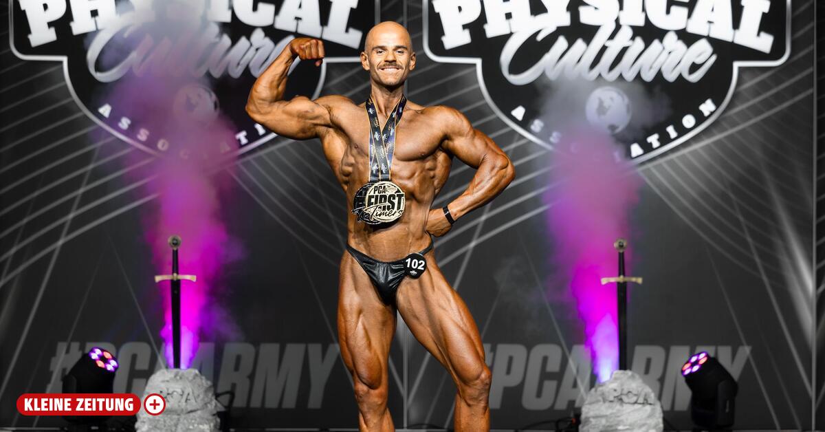 In England : Gesundheitscoach siegte auf der Bodybuilding-Bühne