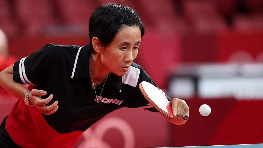 Liu Jia bei ihrem Sieg gegen Gaponowa