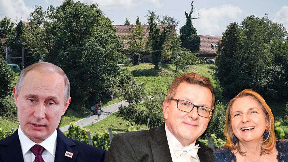 Wladimir Putin wird bei der Hochzeit von Wolfgang Meilinger und Karin Kneissl in Gamlitz erwartet