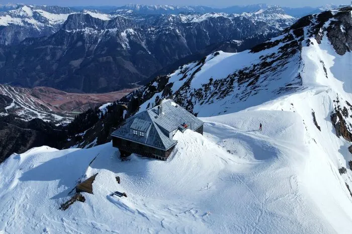 Vom Eisenerzer Reichenstein aus fotografierte Leser-Reporter Matthias Reicher den winterlichen Frühling im Mai.