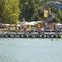 Das Strandbad Klagenfurt hat auch noch im Oktober geöffnet.