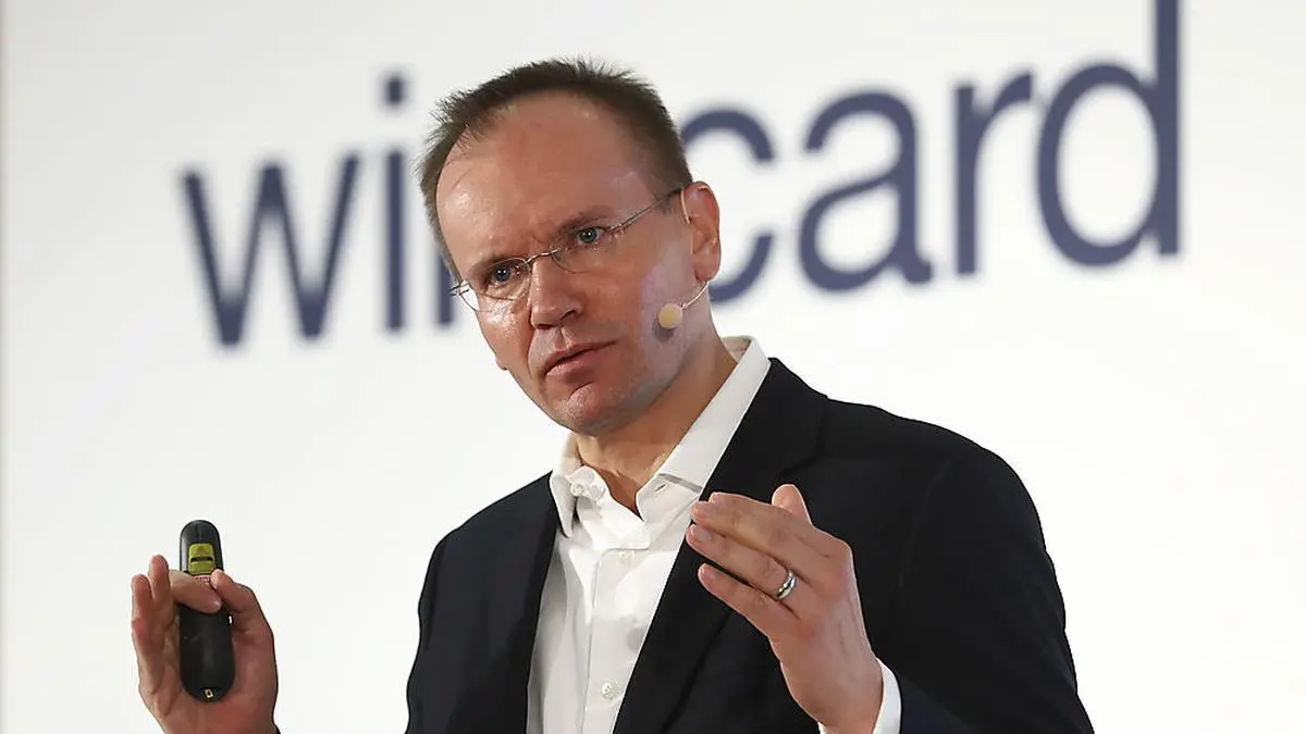 FILE - In this Thursday, April 25, 2019 file photo, Markus Braun, CEO of financial services company wirecard, attends the earnings press conference in Munich, Germany. Prosecutors in Germany say that the former CEO of the payments company Wirecard has been arrested in an accounting scandal that centers on a missing sum of 1.9 billion euros, or 2.1 billion dollars. Markus Braun resigned on Friday after the company disclosed that auditors couldn't find accounts containing the money.(AP Photo/Matthias Schrader, file)