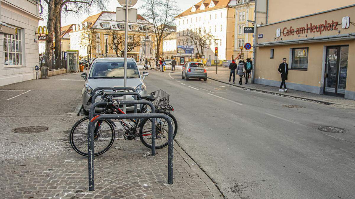 In diesem Bereich wurde die Frau in Klagenfurt niedergestochen 