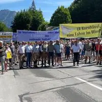 Im Juni protestierten die Ausseer schon