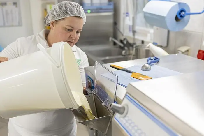 „Krappfelder Eis“ wird aus Bio-Wiesenmilch von Kühen hergestellt.