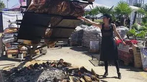 Yulia Haybäck im Juni 2019 beim "Meat Carnevals" in Valencia