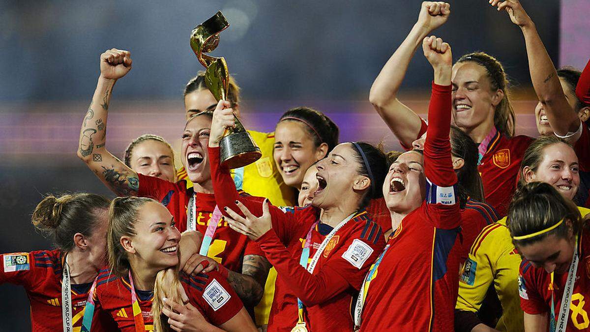 Die Spanierinnen jubelten über den WM-Titel